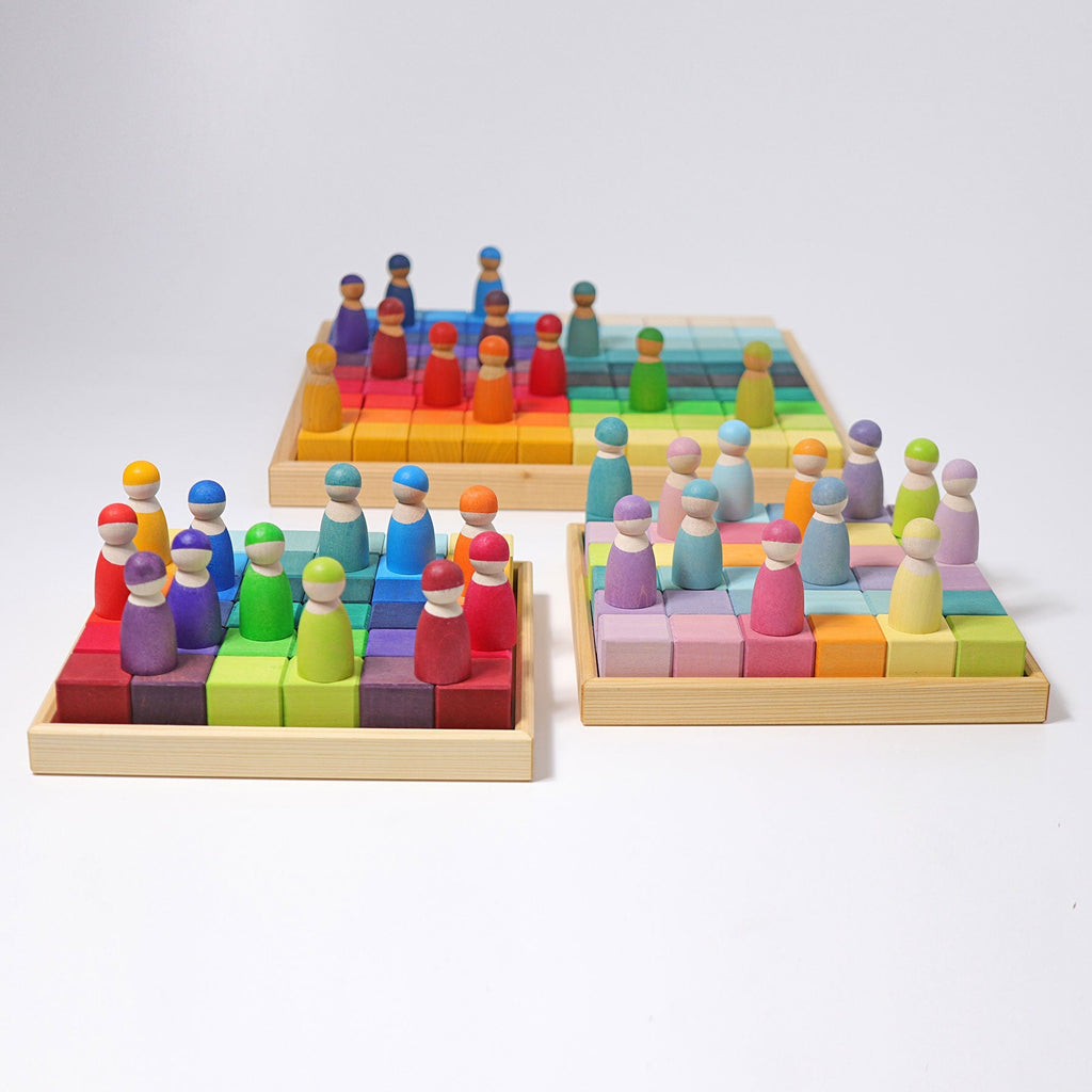 GRIMM'S Square, 36 Cubes, pastel